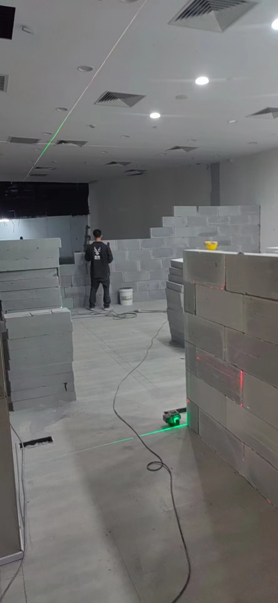 泡沫砖隔墙案例